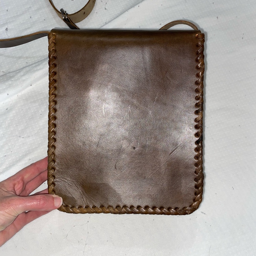 Brown Leather Satchel - Picture 2 of 6